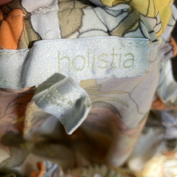 Holistia lightweight flowy Floral Wide-Leg Pants Large made in Canada - Picture 6 of 6